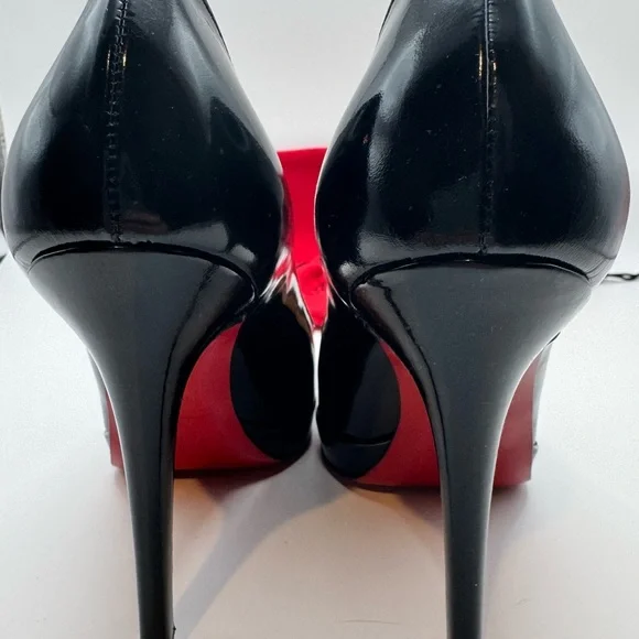 christian louboutin 36 New Simple Pump 120 Patent Calf Black With Box - Picture 5 of 8